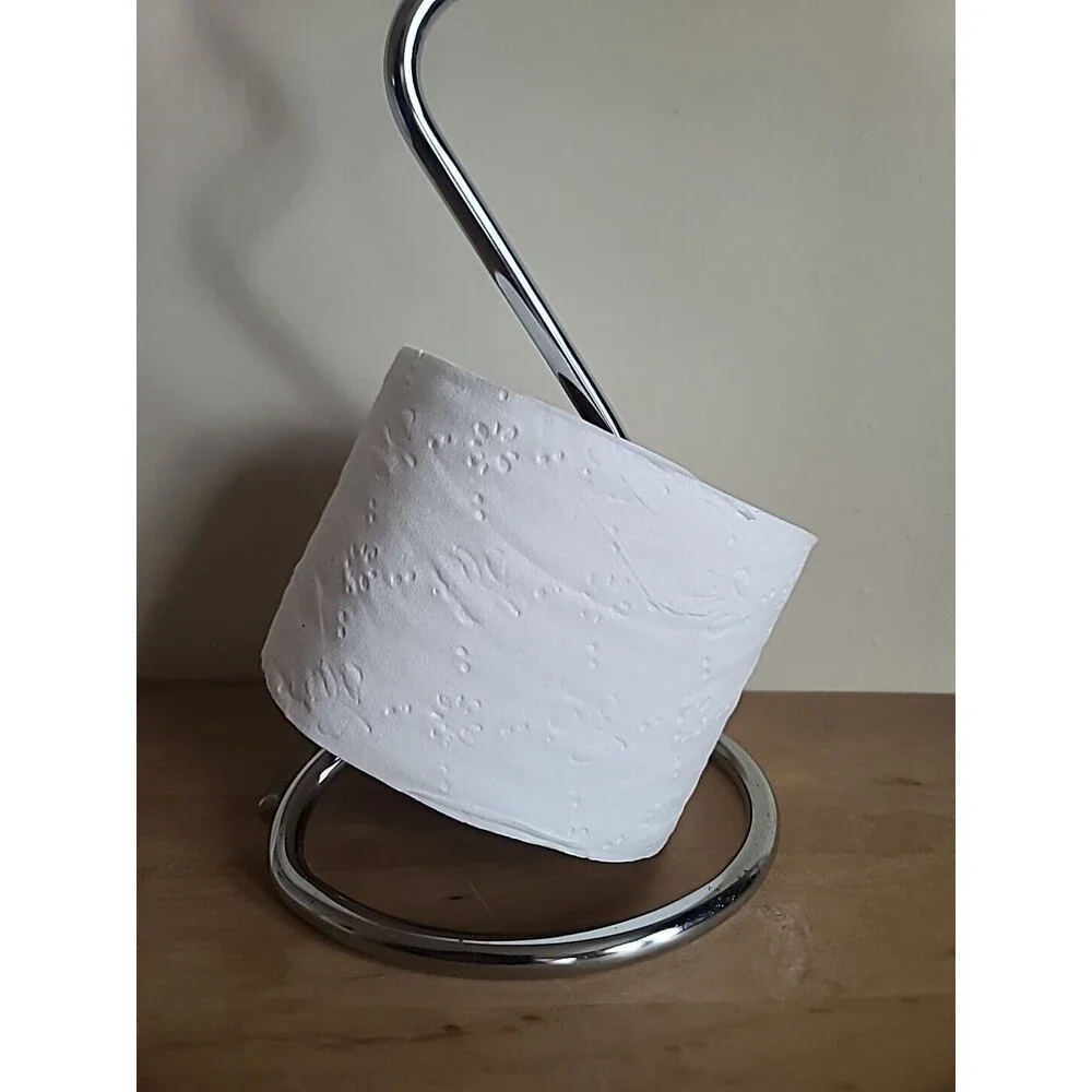 Toilet Paper Roll Holder Stand